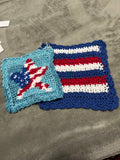 Fourth of July Washcloth Set of 2