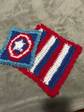 Fourth of July Washcloth Set of 2